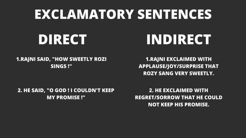 EXCLAMATORY SENTENCES